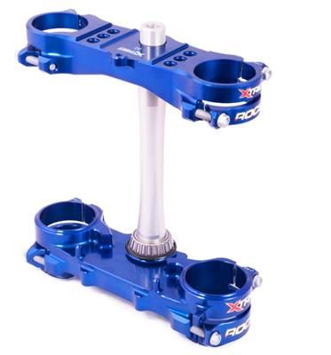 Triple clamp X-TRIG 40201011 ROCS TECH Albastru