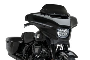 Windscreen PUIG 22109N HIGH-ROAD SPORT Negru