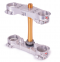 Triple clamp X-TRIG ROCS TECH Argintiu 27mm