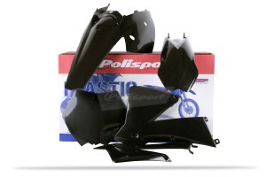 Kit plastice POLISPORT Negru