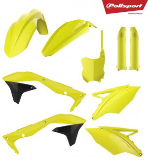 Kit plastice POLISPORT Flo yellow